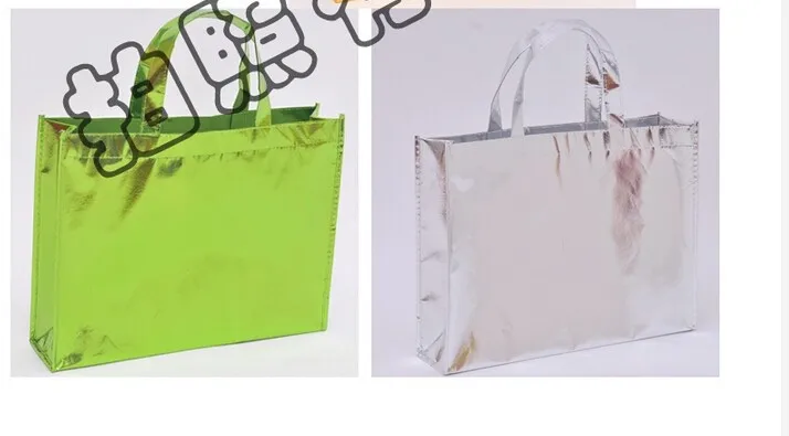 Оптовые продажи 5000 шт/партия пользовательские 8 цветов на выбор лазерная ламинированная Нетканая хозяйственная сумка с логотипом печатные