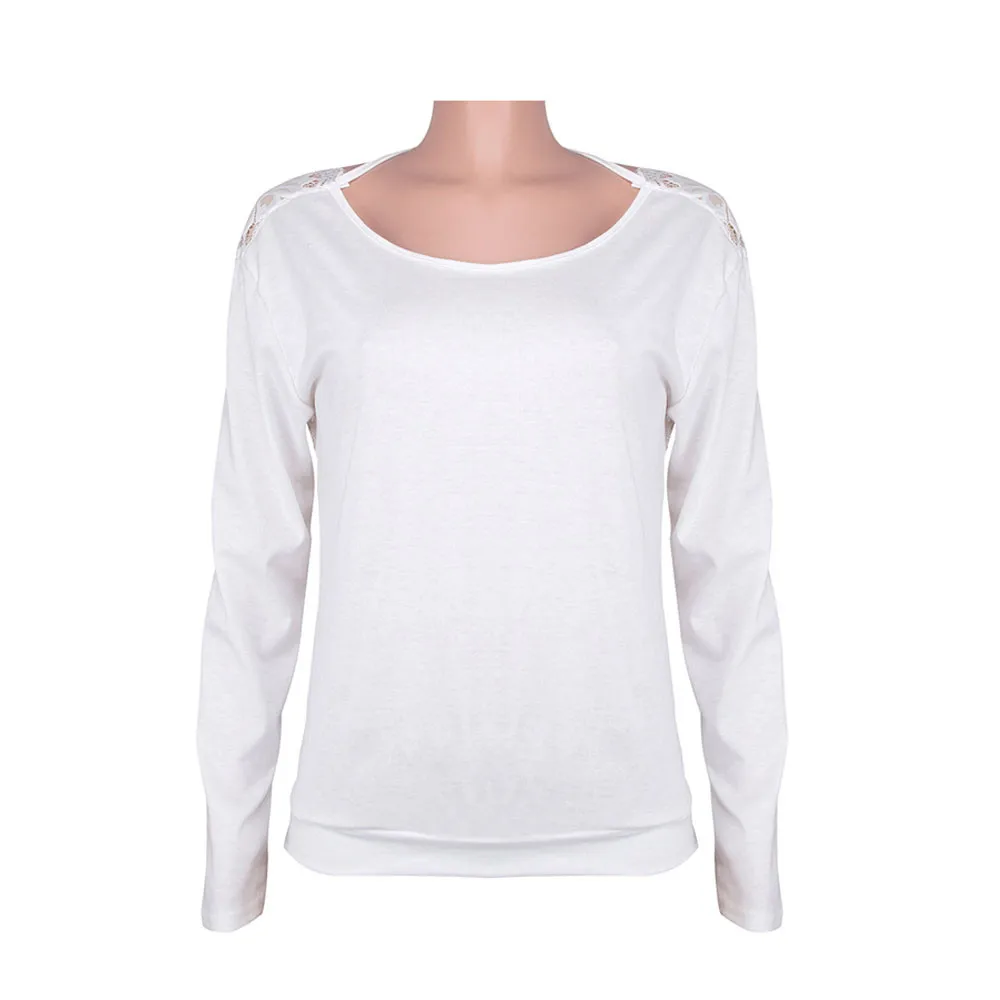 Женская футболка с длинным рукавом и круглым вырезом|camisetas mujer|t shirt woment |