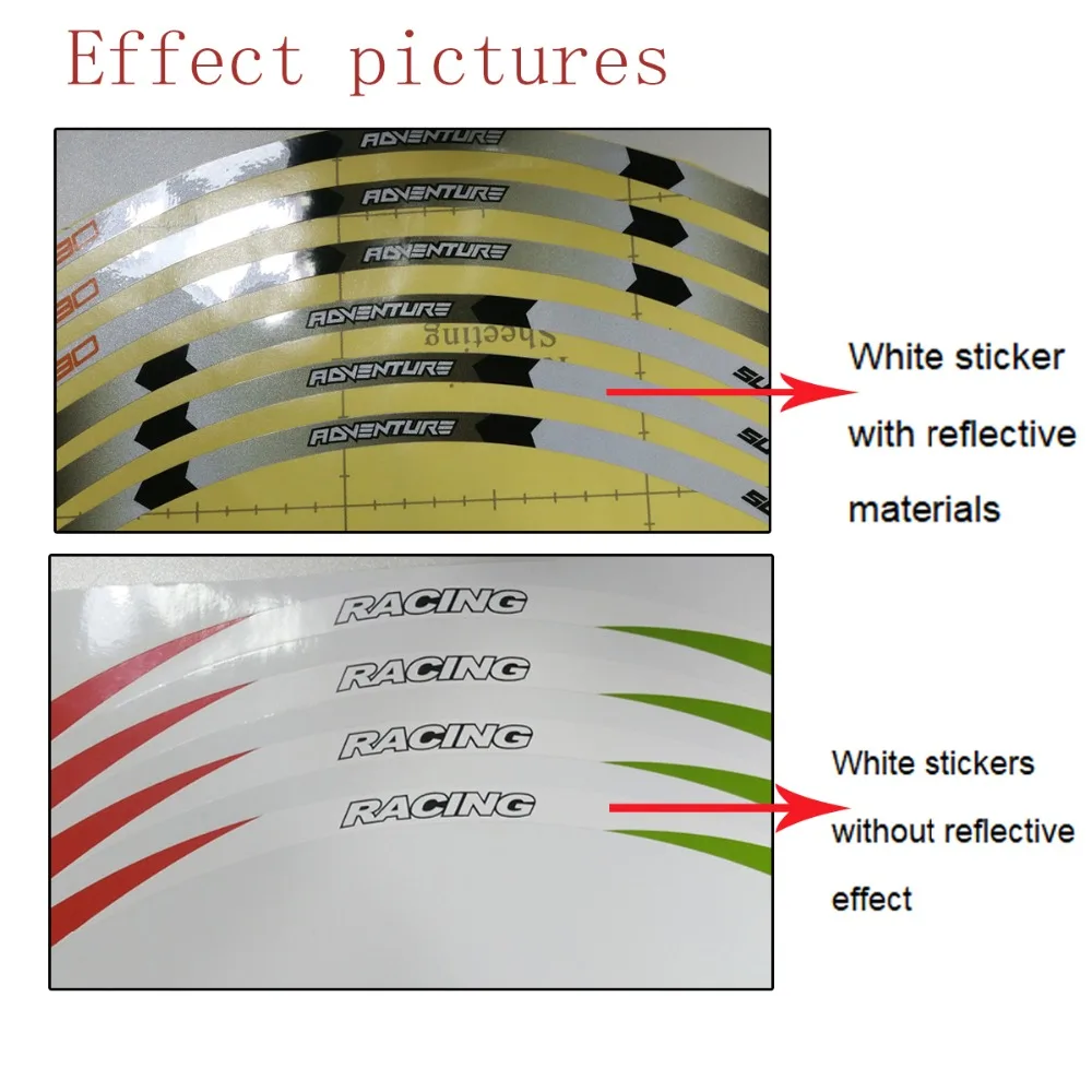 Высококачественные наклейки на колеса мотоцикла Водонепроницаемые Светоотражающие наклейки обода полосы для HONDA repsol HONDA SEPSOL