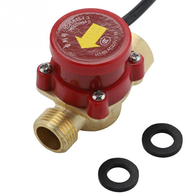 HT 60 Pump Flow Switch AC220V 0.5A G1/2 Thread Automatic Water Flow