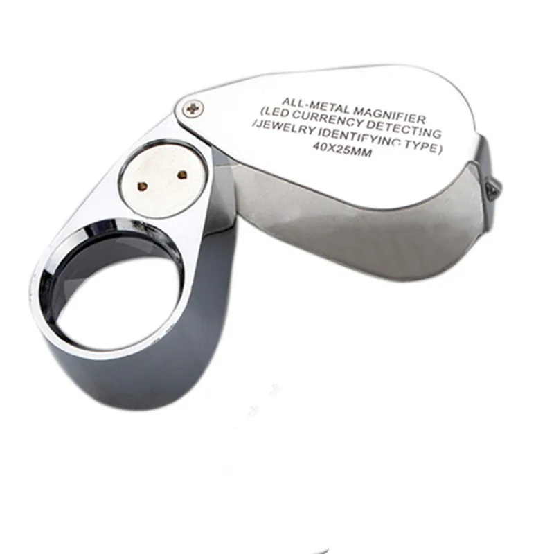 aliexpress com buy new illuminated jewelers loupe 40x illuminated jewelers eye loupe 40x 25mm with led lighting