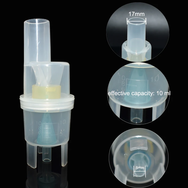 

10ML FDA Medicine Tank Cup Inhaler Parts Nebulizer Cup Catheter Medical Atomized Cup Air Compressor Nebulizer Cup Healthy Care
