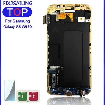 

LCD Display For Samsung Galaxy S6 LCD Display G920F G920A G920T Touch Screen Digitizer Assembly Frame