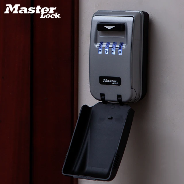 Master Key Safe Box Outdoor Wall-mounted Keys Storage Box Night Glowing 4 Password Lock Home Office Company Security Organizer 2