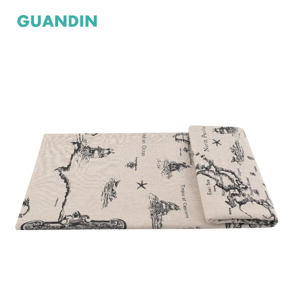 Guandin ، مطبوعة القطن الكتان النسيج اللحف/diy الخياطة/أريكة الجدول القماش/furniturecover/وسادة المواد خريطة العالم 100*145 سنتيمتر Guandin ، مطبوعة القطن الكتان النسيج اللحف/diy الخياطة/أريكة الجدول القماش/furniturecover/وسادة المواد خريطة العالم 100*145 سنتيمتر