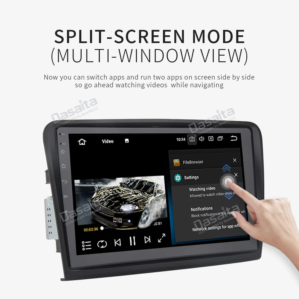 Top 10.2" 1 Din Car Raido GPS Android 9.0 for Skoda Superb Multimedia 2008 2009 2010 2011 2012 2013 2014 Support Navigation WIFI DAB 3