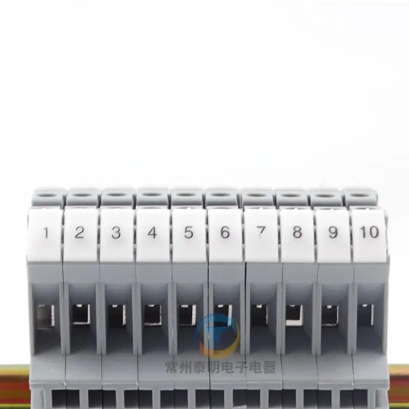 100pcs ZB6 Number MARKER UK2.5B UK2.5 UK5N Din Rail Terminal Blocks