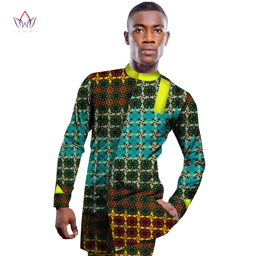 Wholesale 2018 African pant suit For Men Print Wax African Plus Size