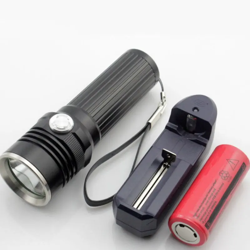

1200lm T6 Led Light Flashlight 3modes Rechargeable Long-range Waterproof Flashlight Riding Fishing Camping Battery By 18650