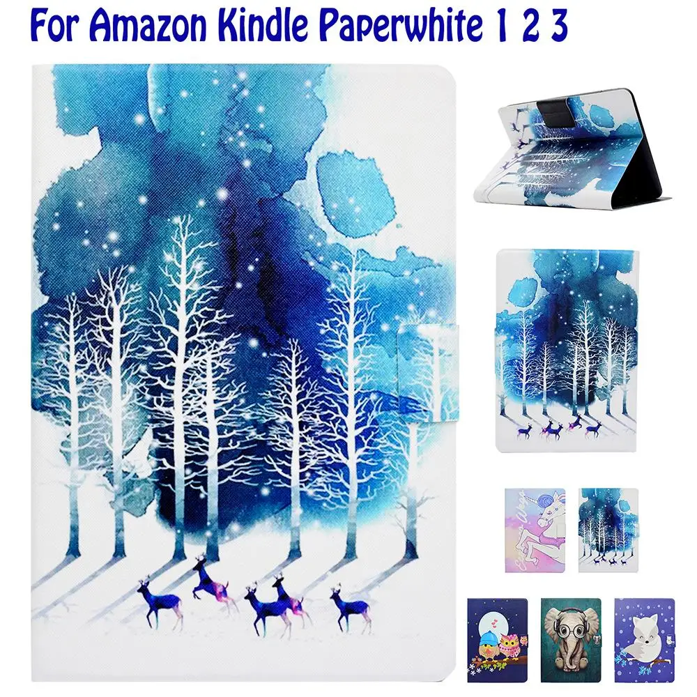 

Ultra Slim 6" Cover Case for Amazon Kindle Paperwhite 1 2 3 Case for Kindle Paperwhite 6inch Tablet Shell Sleep/Wake Up Funda