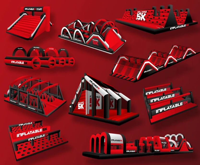 

Inflatable Amazing Insane 5K obstacle Course with free shipping