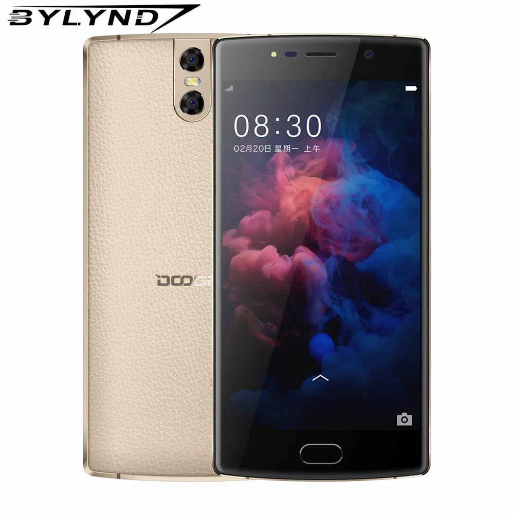 Doogee BL7000 смартфон 4 ГБ + 64 ГБ отпечатков пальцев Android 7.0 7060 мАч 12 В 2A 5.5 ''FHD MTK6750T восьмиядерный двойной 13.0MP камера телефона