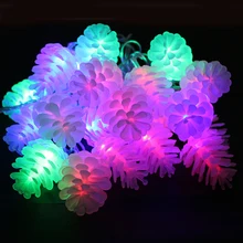 Christmas String light 4M 20 Leds Star Christmas tree pine cone modering string rope for holiday home decoration fairy lights