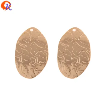 

Cordial Design 40Pcs 16*26MM Jewelry Accessories/DIY Charms/Genuine Gold Plating/Oval Coin Shape/Hand Made/Earrings Findings