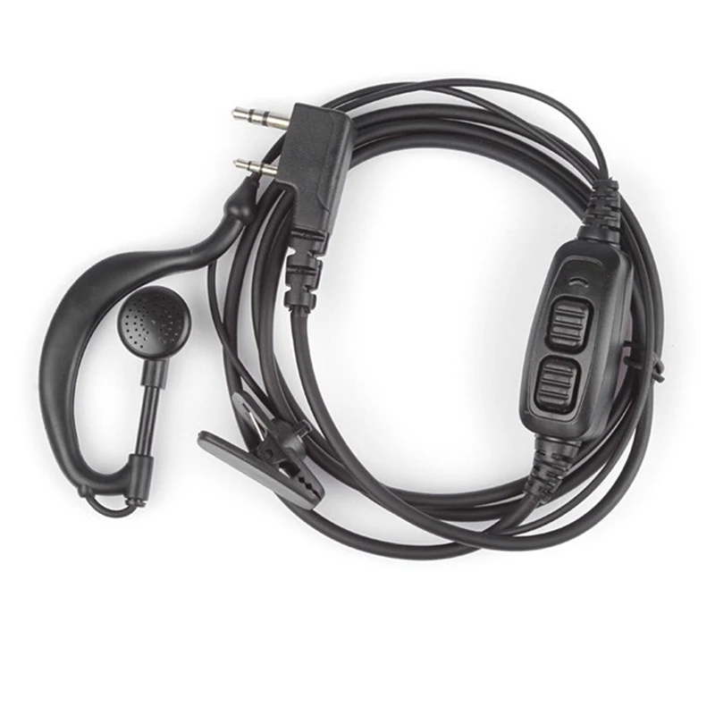 

For BAOFENG uv-82 original dual PTT headset earpiece with mic for UV 82 UV82L UV-89 2-way radio fone de ouvido