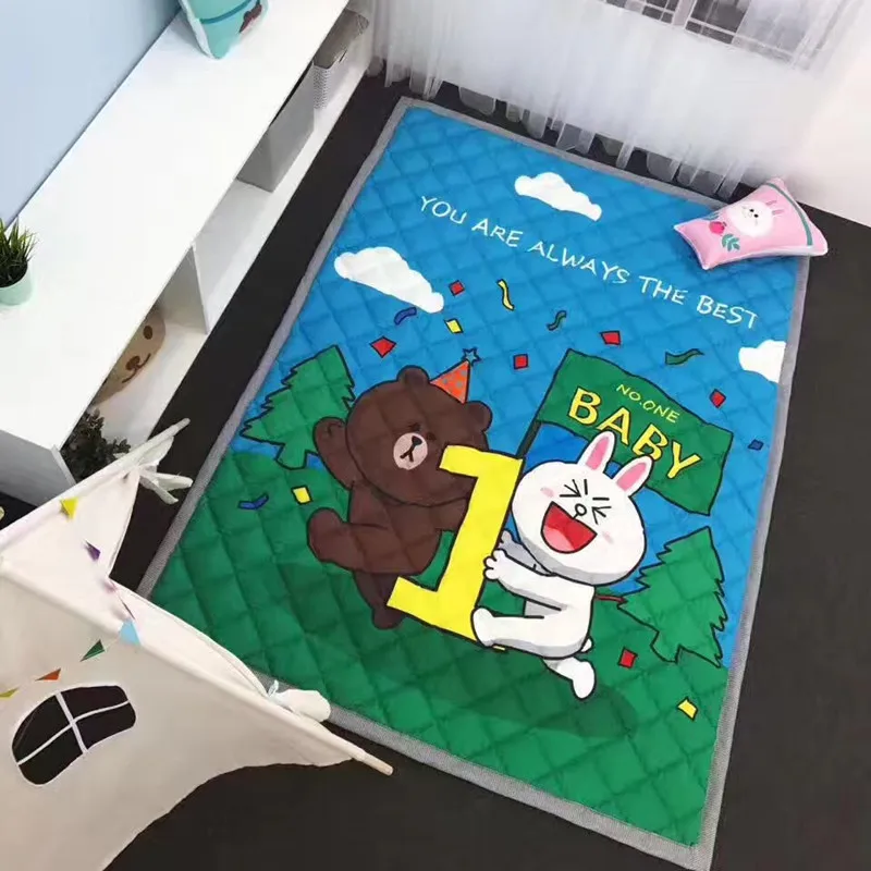 

Cartoon Lions Carpet Rugs Thicker Game Floor Carpet Kids Room Play Mat Anti Slip Rug for Living Room Boy Child Christmas Gift