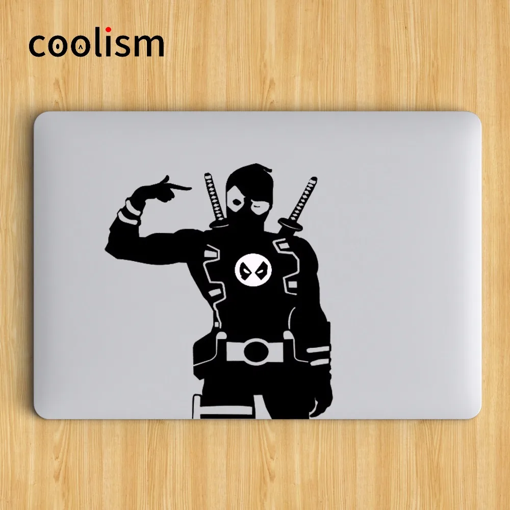 Deadpool Humor наклейка для ноутбука Apple MacBook Air 13 Pro Retina 11 12 15 17 дюймов виниловая Mac
