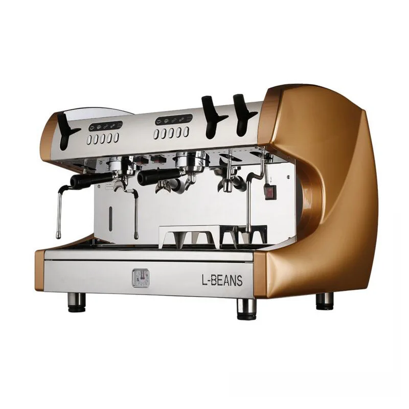 

ALDXC10- L302,Italian semi automatic double head,high pressure concentrated,luxury high cup copper boiler coffee machine