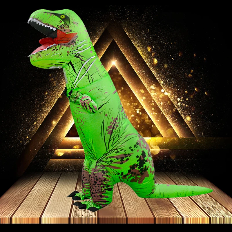 Надувной костюм для взрослых Динозавр костюмы T REX Blow Up нарядное платье талисман