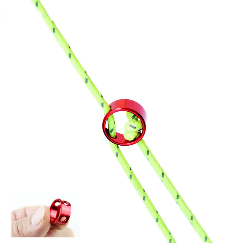 

10pcs /set Tent Wind Rope Round Regulating Buckle Camping Cord Tensioners Adjustable Length Fixing Ring Tent Accessories