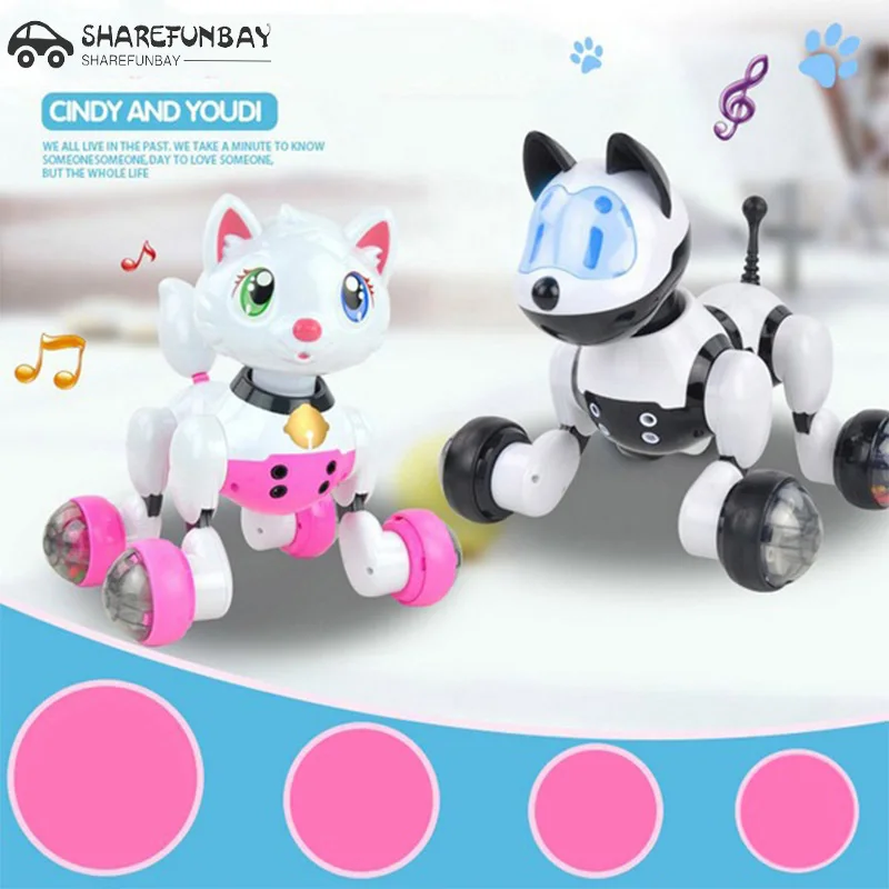 

Youdi Voice Control Dog and Cat Smart Robot Electronic Pet Interactive Program Dancing Walk Robotic Animal Toy Gesture Following
