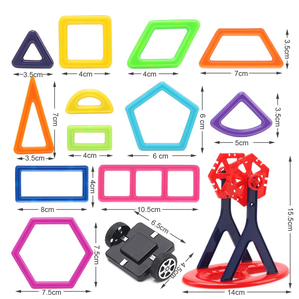 1 шт. Магнитный конструктор строительные блоки 3D модели и строительные игрушки магнитные блоки аксессуары Развивающие игрушки для детей подарок
