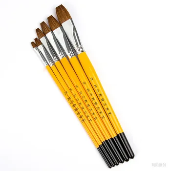 

Wolf brush oil paint brush 6 suits art supplies watercolor