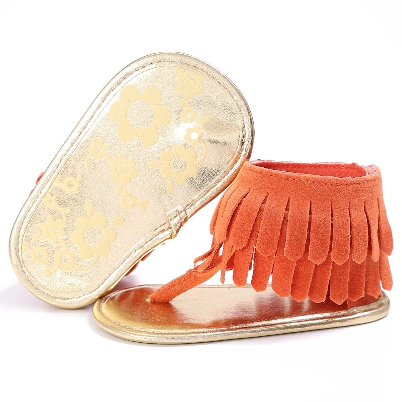 Baby Girls 0-18 M Summer Style Sandal Fashion Breathable Tassel Shoes Anti-slip Flip Flop Newborn Bebe Sandal 