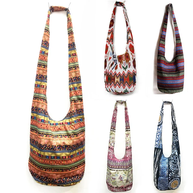Baellerry Women Unique Ethnic Shoulder Bag Hipster Handmade Cotton Baellerry Women Unique Ethnic Shoulder Bag Hipster Handmade Cotton Travel Bags Hippie Gypsy Tribal Crossbody