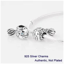 L231 base del tornillo de rosca forma de los pescados del encanto de la joyería hecha of 100% auténtica plata de ley 925 encajen para estilo pandora pulsera
