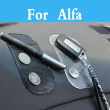 Интерьер автомобиля Стиль силикагель волшебный липкий коврик анти-скольжения Нескользящие коврики тонкий телефон Gps для Alfa 4c 8c Brera 147 156 159 Romeo 166