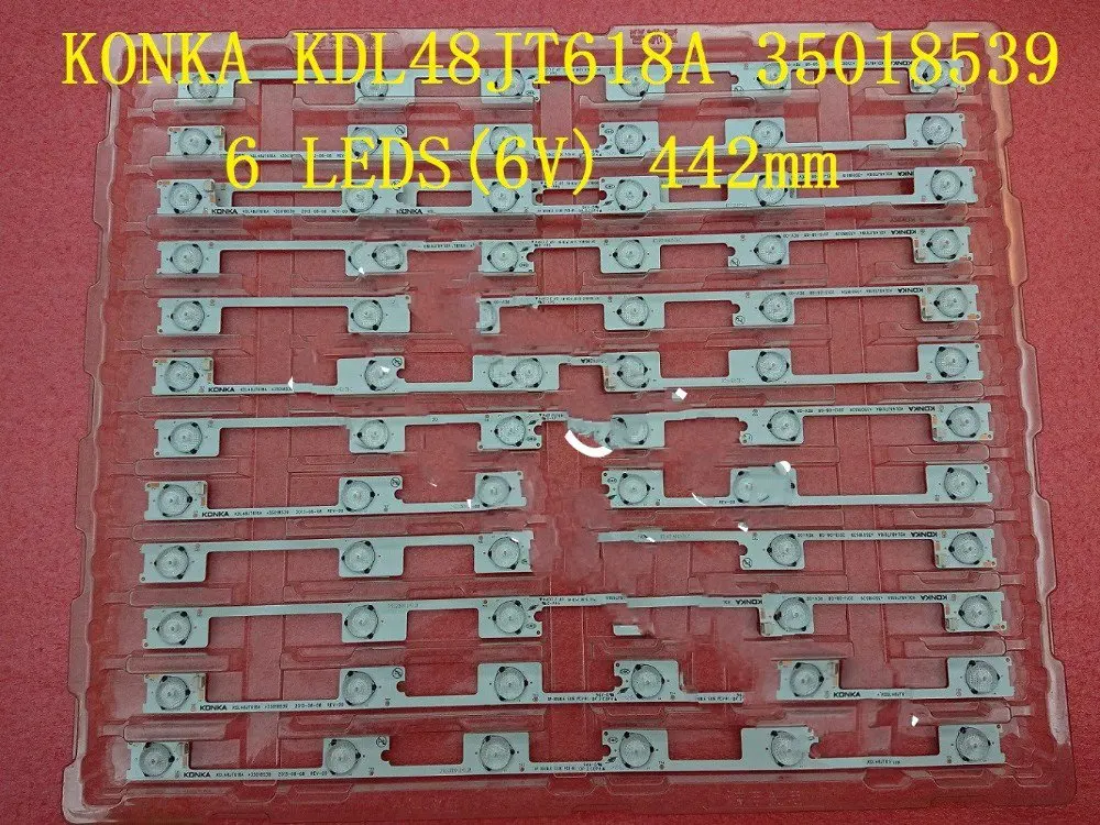 50 шт./лот оригинальный новый LED подсветка бар полосу для KDL48JT618A 35018539 6 светодиодов (6 В) 442 мм