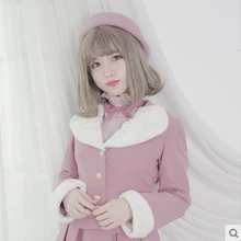 Принцесса сладкий Лолита Куртки [Долли Делли] дизайн из плюша с учетом тело маленькое пальто Модные женские dolley-00108