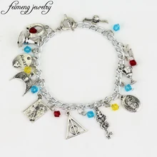 Fei для мужчин G Ювелирные изделия Хогвартс Хоркрукс браслет Орел Корона браслет шляпа змея «Слизерин» чашки аксессуары для ванной комнаты Браслеты