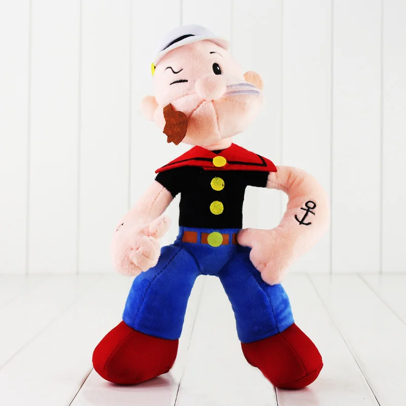 31cm Popeye the Sailor Man Powerful Guy Olive Soft Stuffed Plush Toy Doll Gift for Kids