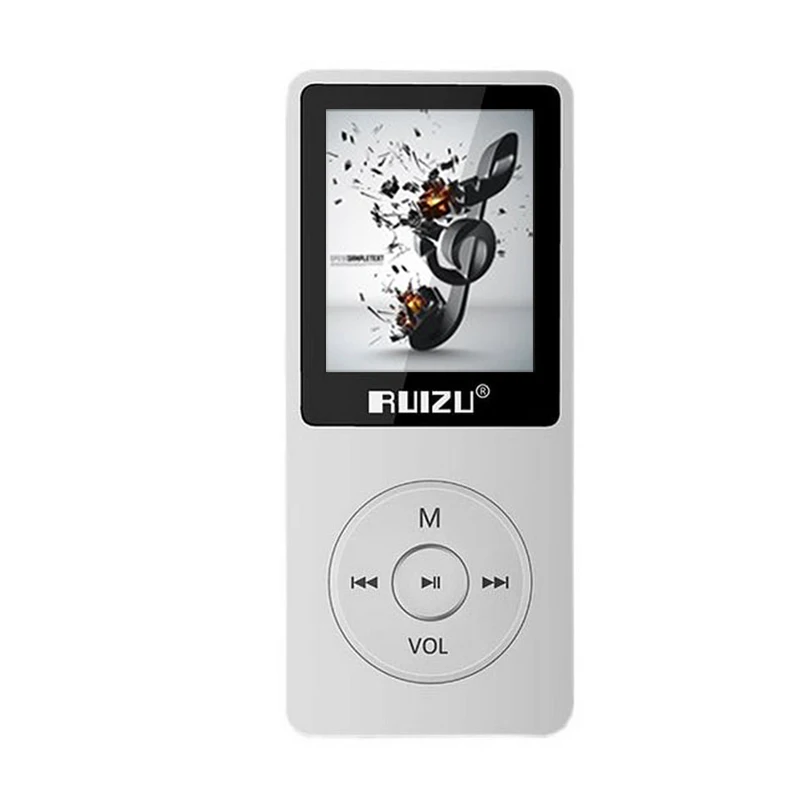 Ультратонкий MP3 плеер 8 Гб RUIZU X02 1,8 дюймов экран воспроизведение 80 ч MP3 музыкальный плеер FM радио Электронная книга регистратор данных USB плеер