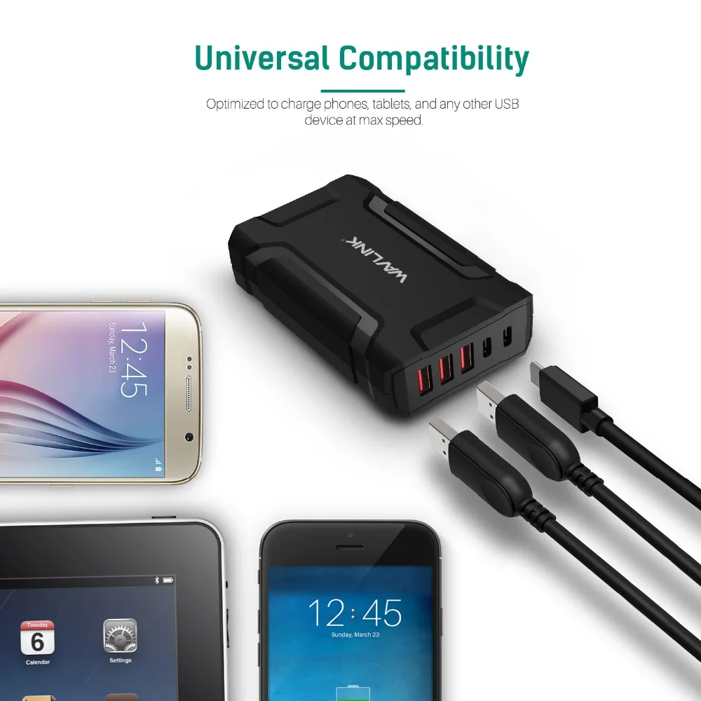 Настенное зарядное устройство с USB портом на 5 портов 45 Вт|usb wall charger|wall chargercharger adapter