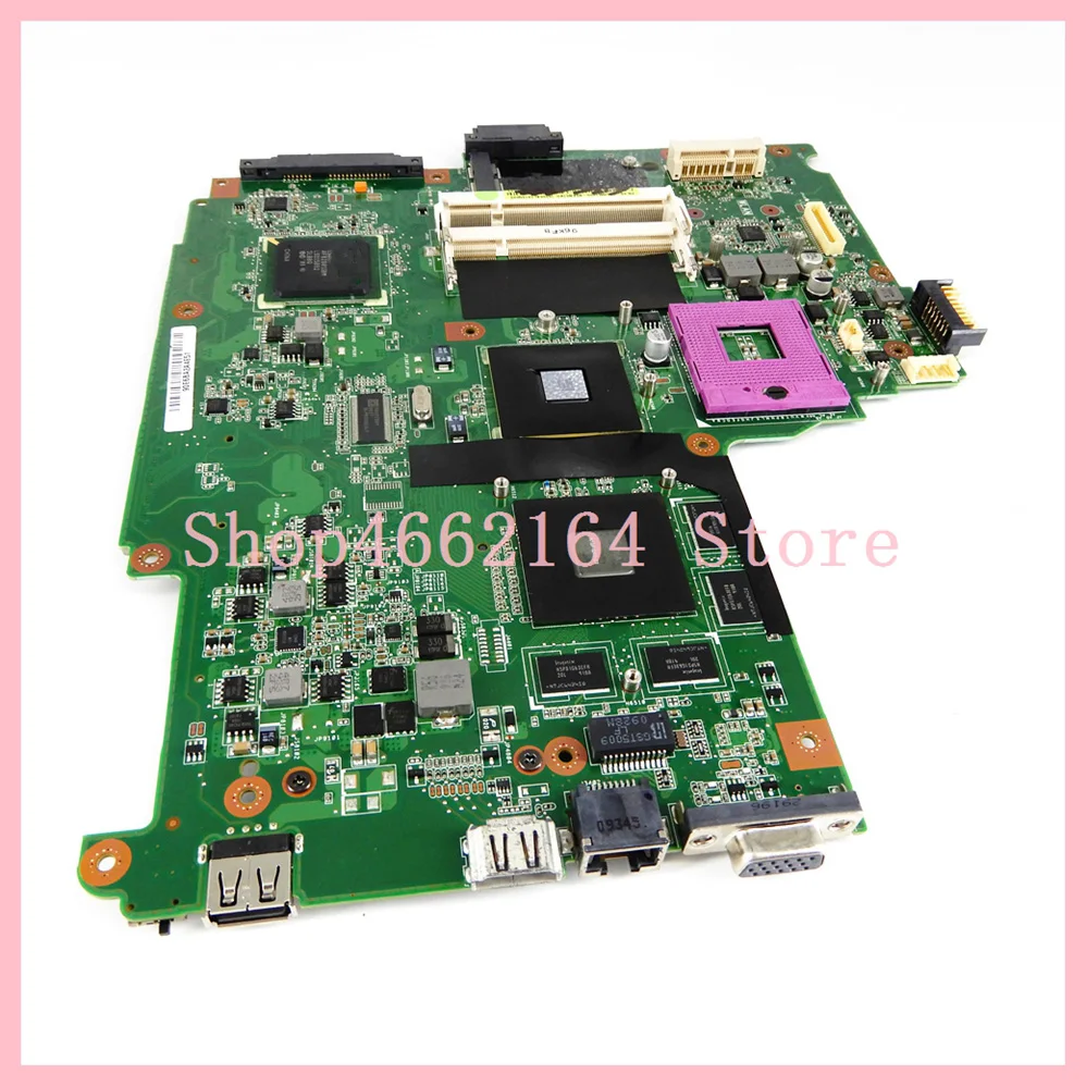 N61VG материнская плата 1Гб N10P-GV2-C1 PM45 DDR2 Материнская плата Asus N61V N61VG материнская плата для ноутбука REV 1,1 N61VG материнская плата Тесты ОК