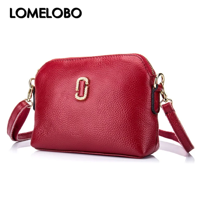 

Lomelobo Ladies Genuine Leather Shoulder Bag Female Phone Wallet Purse Women Wristlet Clutch Shoulder Strap/Wrist Strap H1SL5135