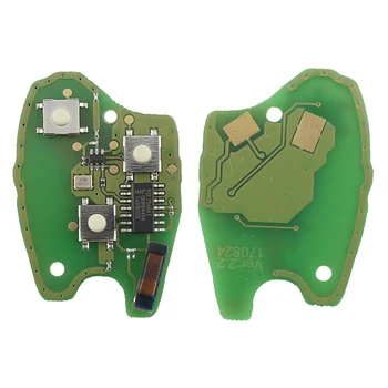 YIQIXIN 2 Tasto Chiave A Distanza Dell'automobile Per Renault Megan Modus Clio Modus Kangoo Logan Sandero Duster 433Mhz PCF7946 Circuito Integrato VAC102 Lama - YIQIXIN 2 Tasto Chiave A Distanza Dell automobile Per Renault Megan Modus Clio Modus Kangoo