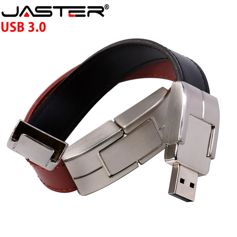 Новая стильная коричневая/черная кожаная модель JASTER usb3.0 4 ГБ 8 16 32 64 флэш