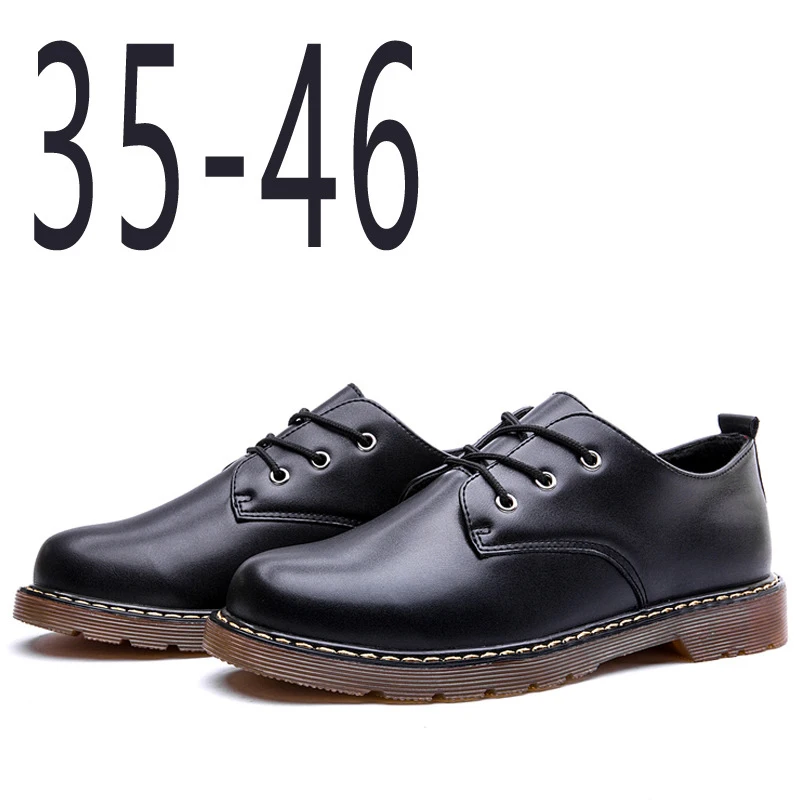 

Fashion Lovers Outdoor Anti Slippery Black Martin Boot PU Leather Women Men Shoes Ankle Boots