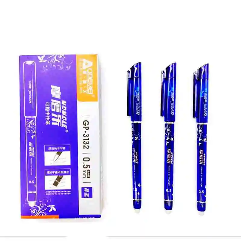 Erasable Pen 6Pcs/lot 0.5mm Blue Ink Refill Ballpoint Pen Ball Pen for School Supplies Student Writing Kawai Stationery Pen цена Erasable Pen 6Pcs/lot 0.5mm Blue Ink Refill Ballpoint Pen Ball Pen for School Supplies Student Writing Kawai Stationery Pen цены онлайн