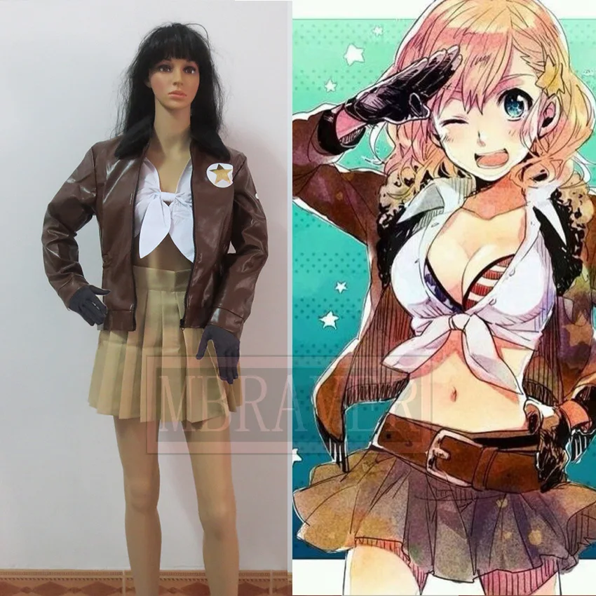 Anime Aph: Axis Powers Hetalia America Emily Jones Party Fashion Dress Gonna Abito Cosplay Costume Su Misura Di Qualsiasi Dimensione