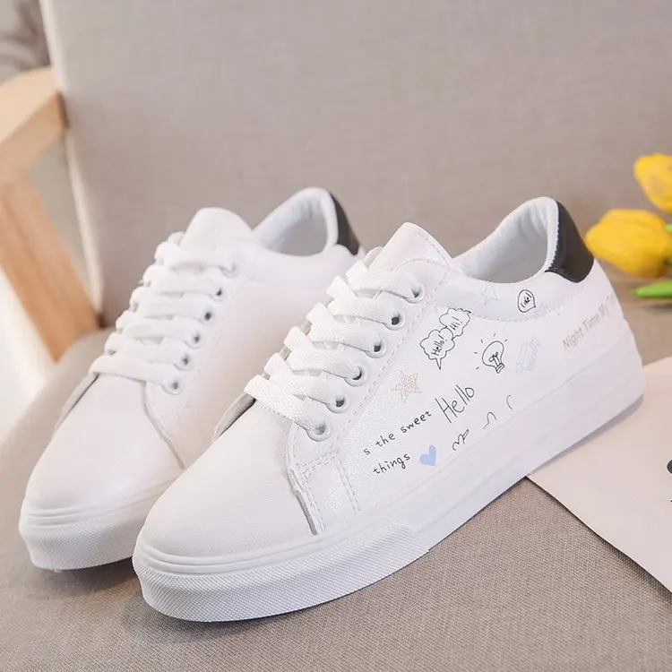 

Fashion Star Women Casual Shoes Lace Up Women Flat Shoes New Women Sneakers Round Toe Female Shoes sneakers Women's