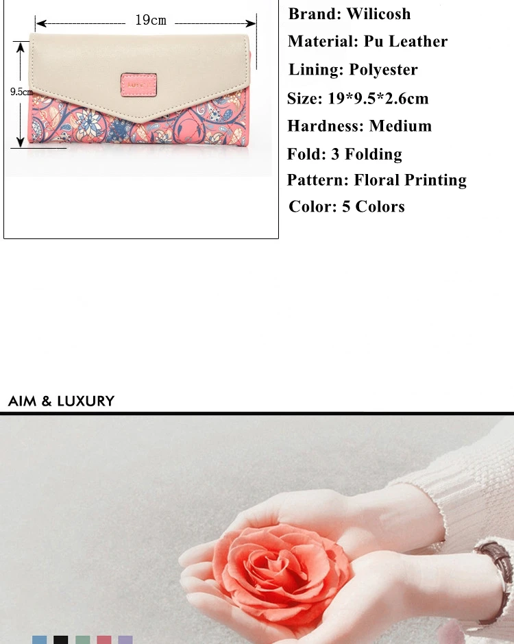 Известный бренд печати Для женщин кошельки женский кожаный бумажник Для женщин кошелек Для женщин клатч высокое качество portefeuille роковой