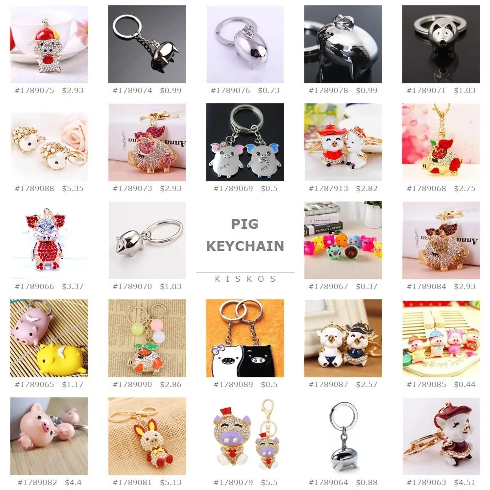 Pig Keychain