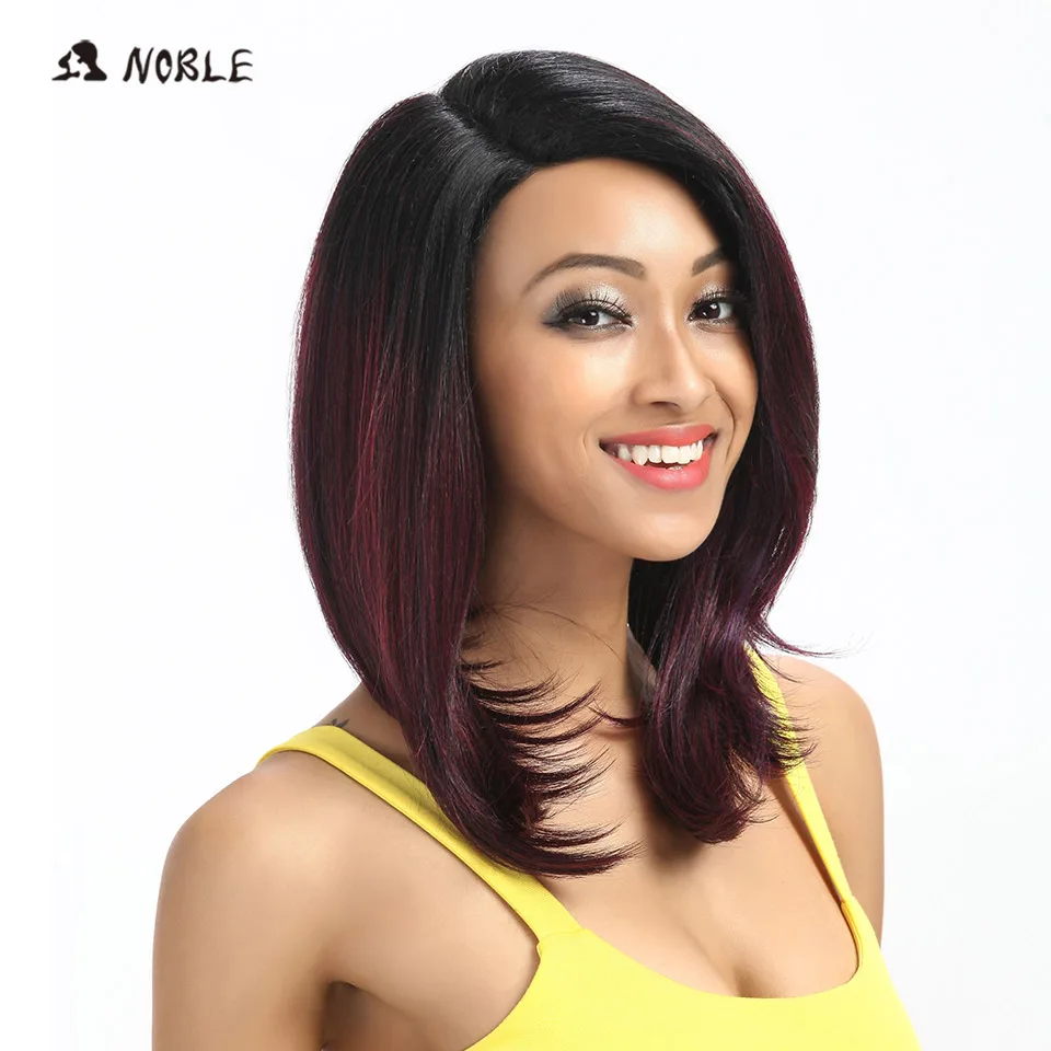Noble Strong Beauty Wigs For Black Women 18 Inch Straight Hair Ombre Lace Wig Synthetic Hair Cosplay Wigs Free Shipping