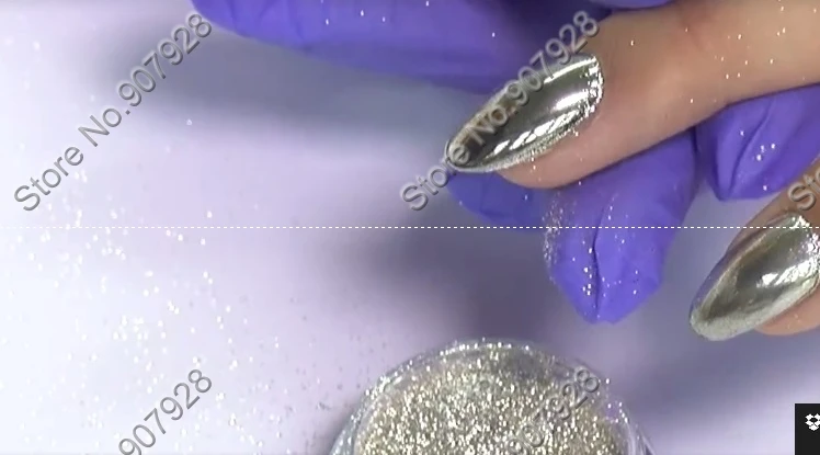 Серебро Золото Цвет волшебное зеркало эффект порошок Chrome пигмент алюминия порошок ногтей Блеск для УФ гель лак для ногтей и макияж DIY