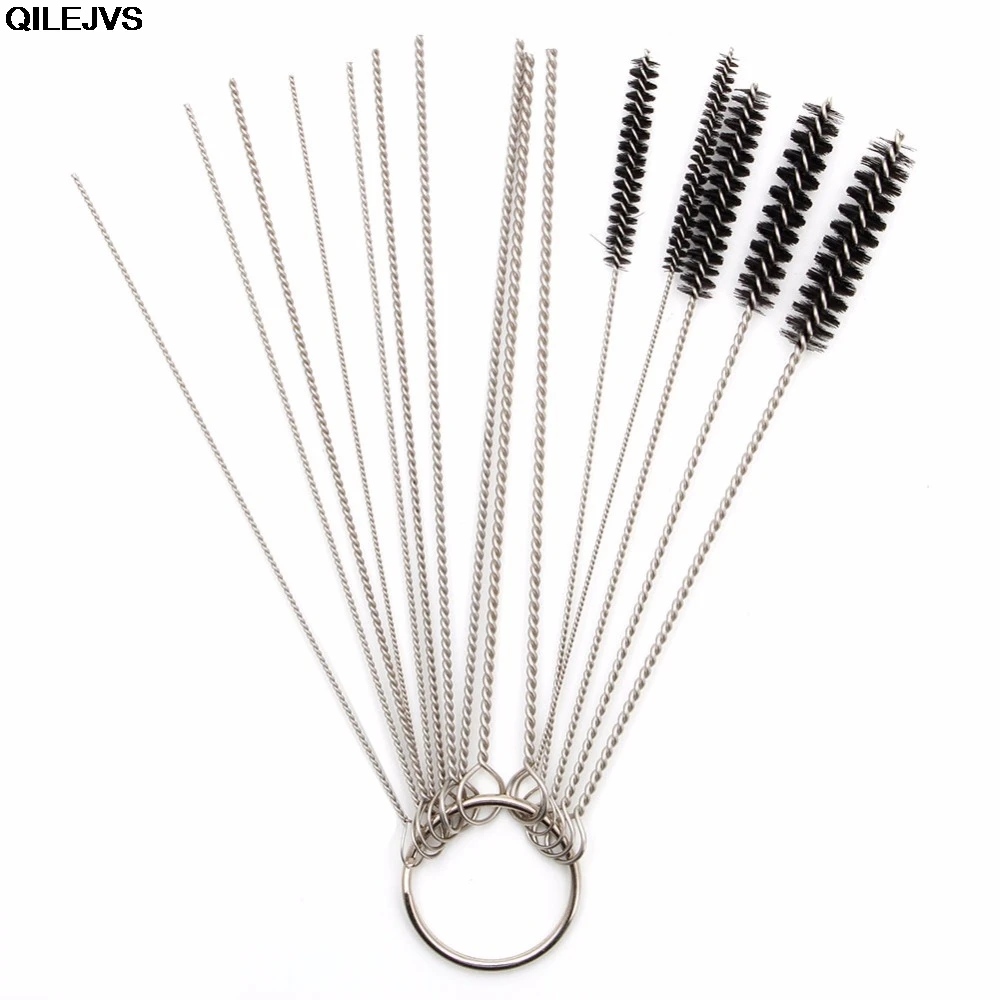 QILEJVS Carburetor Carbon Dirt Jet Remove 10 Cleaning Needles + 5